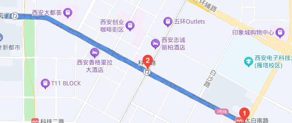西安高新区地图